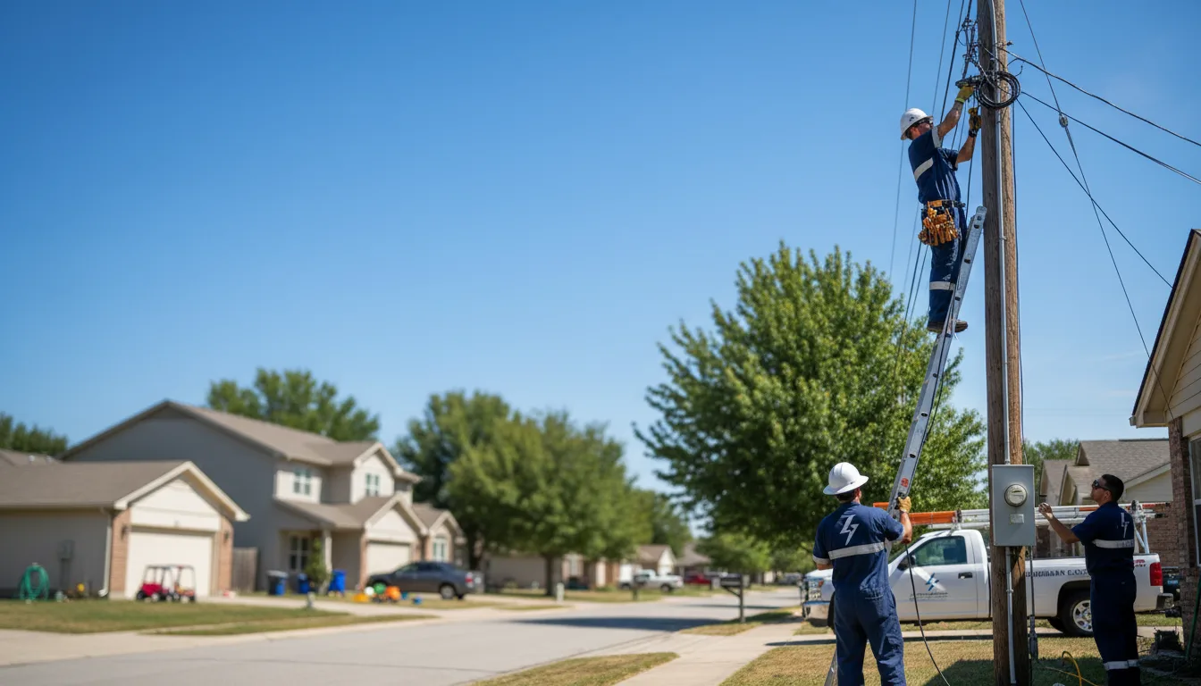 Residential electrician providing installation services in Attalla, AL